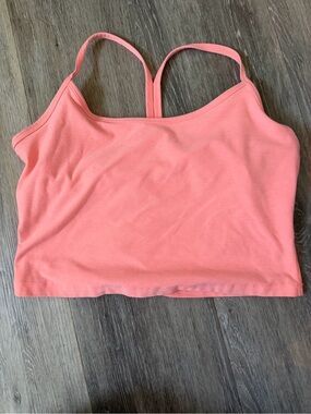Beyond Yoga Coral Pink Cropped Tank